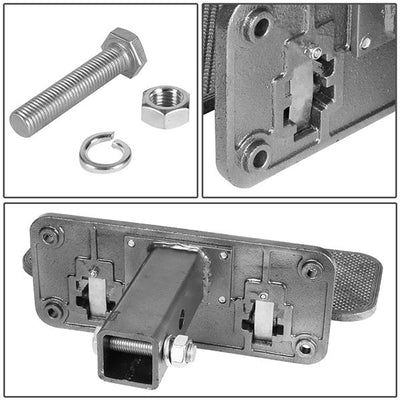 2 in. Receiver Trailer Towing Hitch Step - Heavy Duty - Aluminum - Silver - ZTL-Y-0111-SL - 5