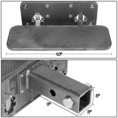 2 in. Receiver Trailer Towing Hitch Step - Heavy Duty - Aluminum - Silver - ZTL-Y-0111-SL - 6
