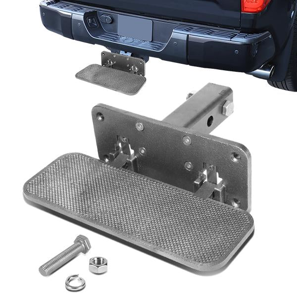 2 in. Receiver Trailer Towing Hitch Step - Heavy Duty - Aluminum - Silver - ZTL-Y-0111-SL - 1