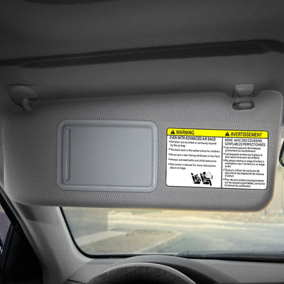 Medium Grey Driver Side Sun Visor w/ Mirror<br>05-11 Toyota Tacoma