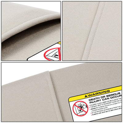 Gray Driver Side Sun Visor<br>06-08 Dodge Ram 1500, 09-10 2500 3500