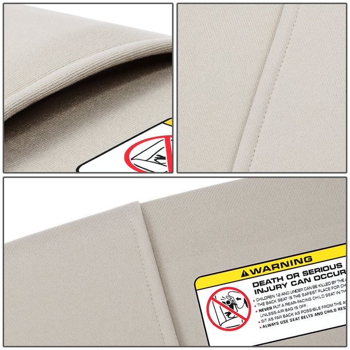 Gray Driver Side Sun Visor<br>06-08 Dodge Ram 1500, 09-10 2500 3500