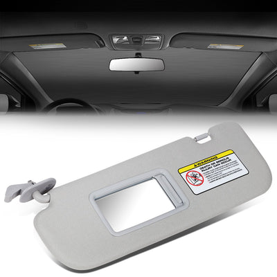 Gray Driver Side Sun Visor with Mirror<br>11-14 Hyundai Elantra