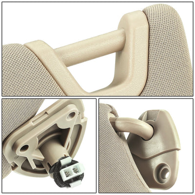 Beige Driver Side Sun Visor w/ Lighted Mirror<br>13-18 Nissan Altima