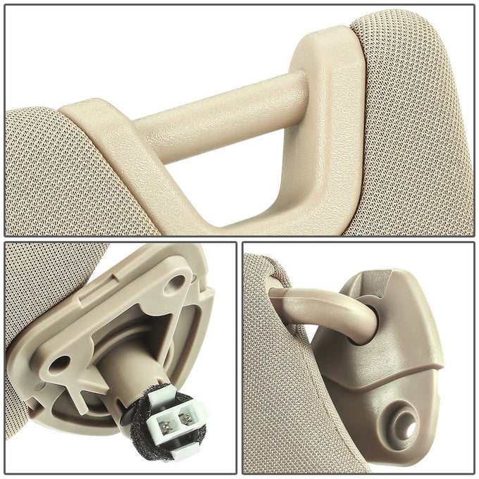Beige Driver Side Sun Visor w/ Lighted Mirror<br>13-18 Nissan Altima