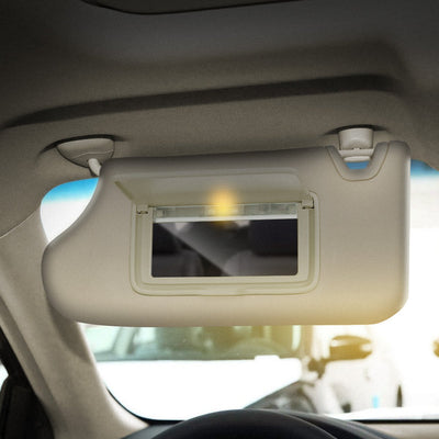 Beige Driver Side Sun Visor w/ Lighted Mirror<br>13-18 Nissan Altima