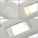 Gray Driver Side Sun Visor w/ Lighted Mirror<br>10-15 Mazda CX-9