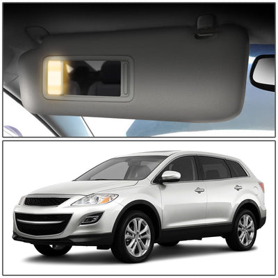 Gray Driver Side Sun Visor w/ Lighted Mirror<br>10-15 Mazda CX-9
