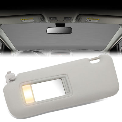 Gray Driver Side Sun Visor w/ Lighted Mirror<br>10-15 Mazda CX-9