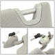 Warm Grey Driver Side Sun Visor w/ Lighted Mirror<br>08-10 Honda Accord, 10-11 Crossstour