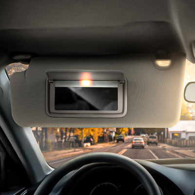 Warm Grey Driver Side Sun Visor w/ Lighted Mirror<br>08-10 Honda Accord, 10-11 Crossstour