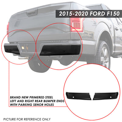 Rear Bumper Ends (w/Sensors Holes) <br> 15-20 Ford F150