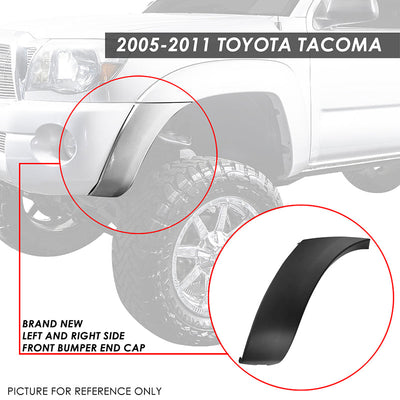 05-11 Toyota Tacoma Base Pre Runner Front Bumper End Caps - Pair