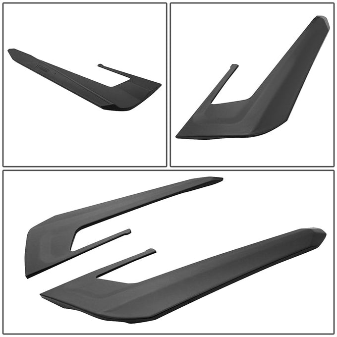 3-Piece Style Matte Black Rear Spoiler Set <br>17-22 Tesla Model 3