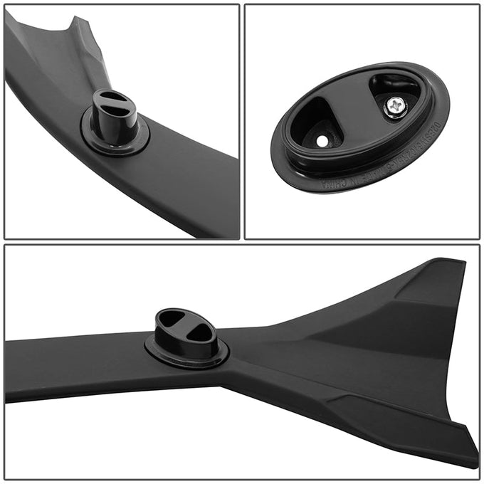 3-Piece Style Matte Black Rear Spoiler Set <br>17-22 Tesla Model 3
