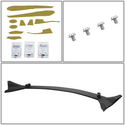 3-Piece Style Matte Black Rear Spoiler Set <br>17-22 Tesla Model 3