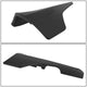 Pair Matte Black Rear Door Side Skirt Panel Splitters<br>17-22 Tesla Model 3