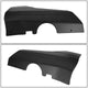 Pair Matte Black Rear Door Side Skirt Panel Splitters<br>17-22 Tesla Model 3