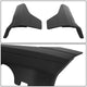 Pair Matte Black Rear Door Side Skirt Panel Splitters<br>17-22 Tesla Model 3