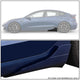 Pair Matte Black Rear Door Side Skirt Panel Splitters<br>17-22 Tesla Model 3