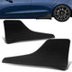 Pair Matte Black Rear Door Side Skirt Panel Splitters<br>17-22 Tesla Model 3
