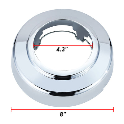 Push On Style Front 8 D x 2.5 in. Tall  Wheel Center Cap<br>95-08 Ford F250 F350 E Series 4WD