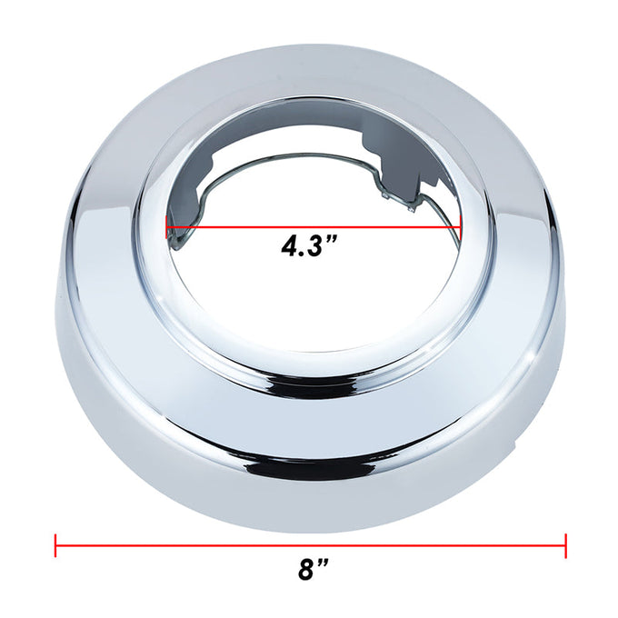 Push On Style Front 8 D x 2.5 in. Tall  Wheel Center Cap<br>95-08 Ford F250 F350 E Series 4WD