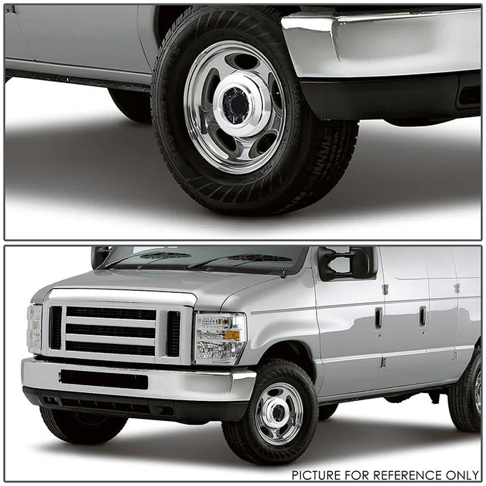 Push On Style Front 8 D x 2.5 in. Tall  Wheel Center Cap<br>95-08 Ford F250 F350 E Series 4WD