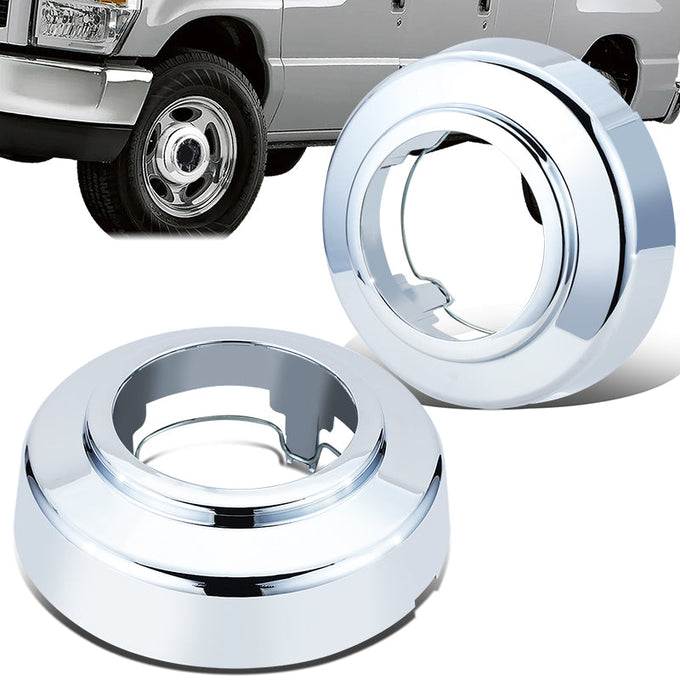 Set of 2 Push-On Style Front Wheel Center Cap<br>95-08 Ford F250 F350 E Series 4WD