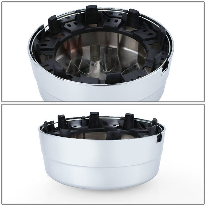 Pair Blank Faced Style Rear Wheel Center Caps<br>03-18 Dodge Ram 3500 DRW