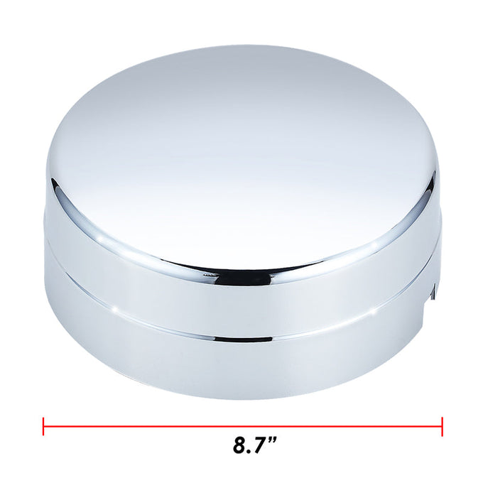 Pair Blank Faced Style Rear Wheel Center Caps<br>03-18 Dodge Ram 3500 DRW