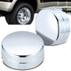 Pair Blank Faced Style Rear Wheel Center Caps<br>03-18 Dodge Ram 3500 DRW