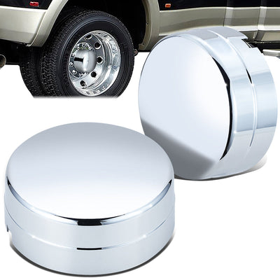 Pair Blank Faced Style Rear Wheel Center Caps<br>03-18 Dodge Ram 3500 DRW