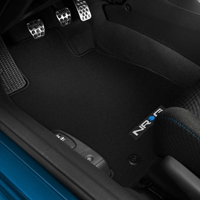 NRG Innovations - 94-00 Acura Integra  Floor Mat - Front Seats - Black - W/ NRG Logo - 2