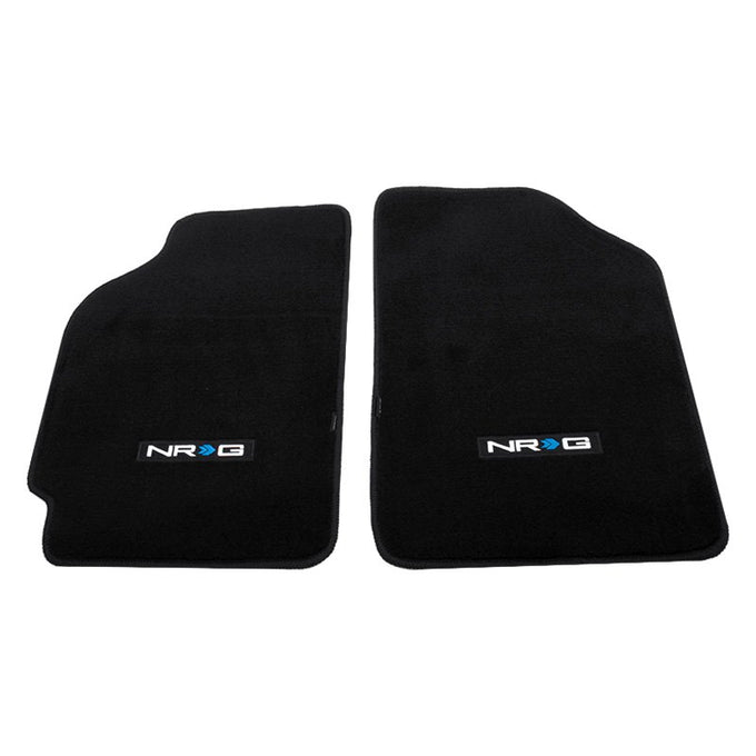 NRG Innovations - 88-91 Honda Civic  Floor Mat - Front Seats - Black - W/ NRG Logo - 1