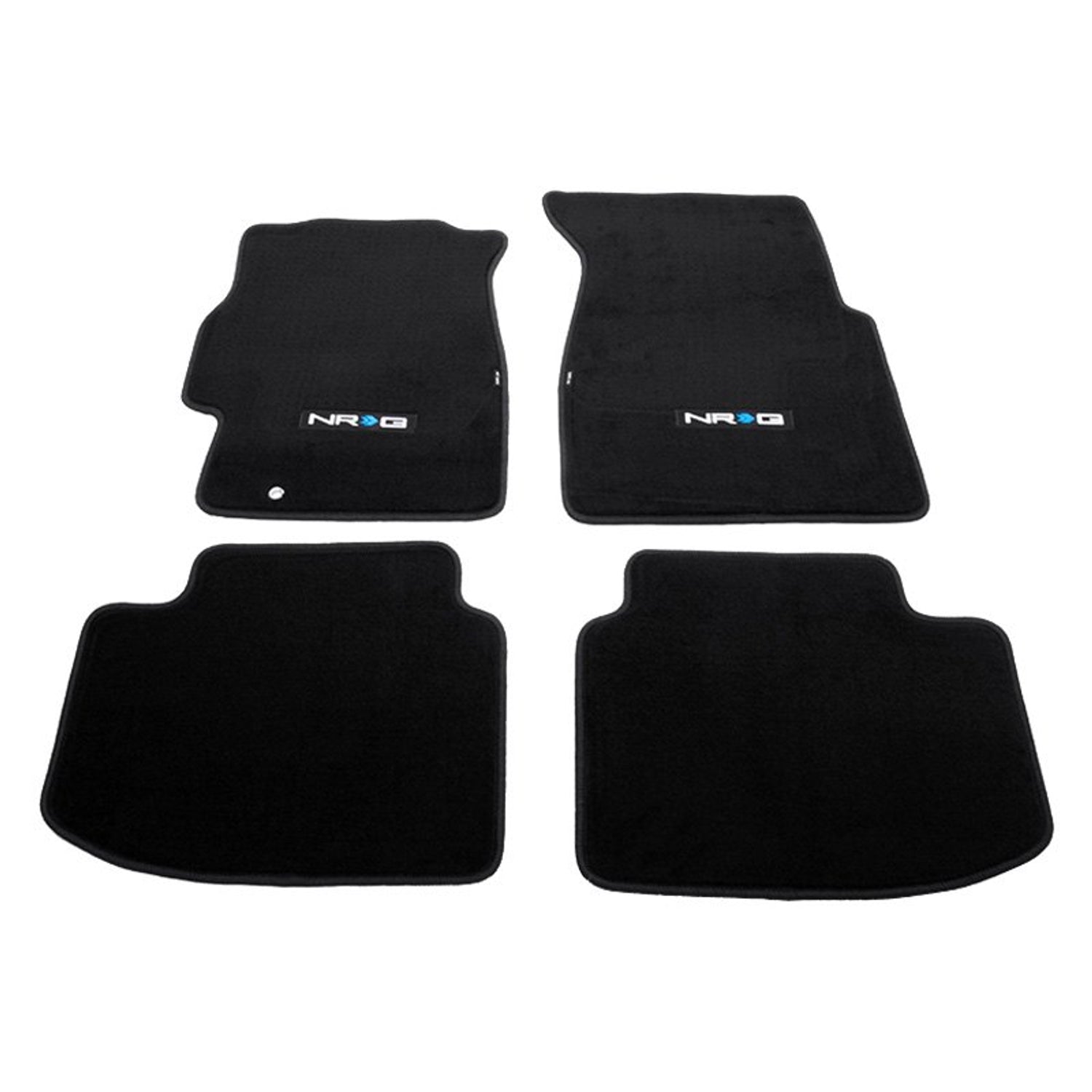 NRG Innovations - 96-00 Honda Civic  Floor Mat - Front Seats - Black - W/ NRG Logo - 1
