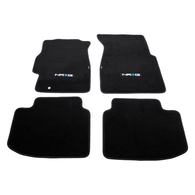 NRG Innovations - 96-00 Honda Civic  Floor Mat - Front Seats - Black - W/ NRG Logo - 1