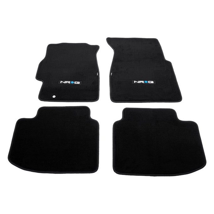 NRG Innovations - 96-00 Honda Civic  Floor Mat - Front Seats - Black - W/ NRG Logo - 1