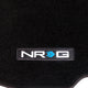 NRG Innovations - 92-95 Honda Civic 2DR  Floor Mat - Front Seats - Black - W/ NRG Logo - 3